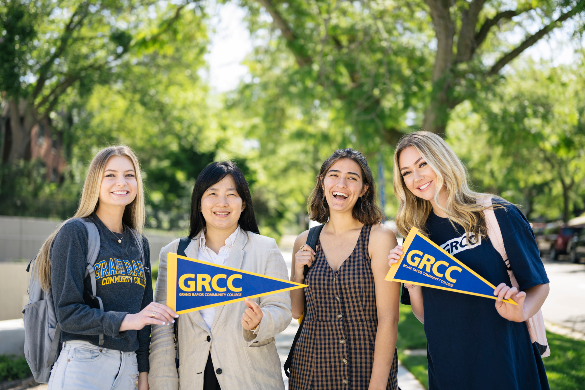 GRCC Music Students Studying on Campus
