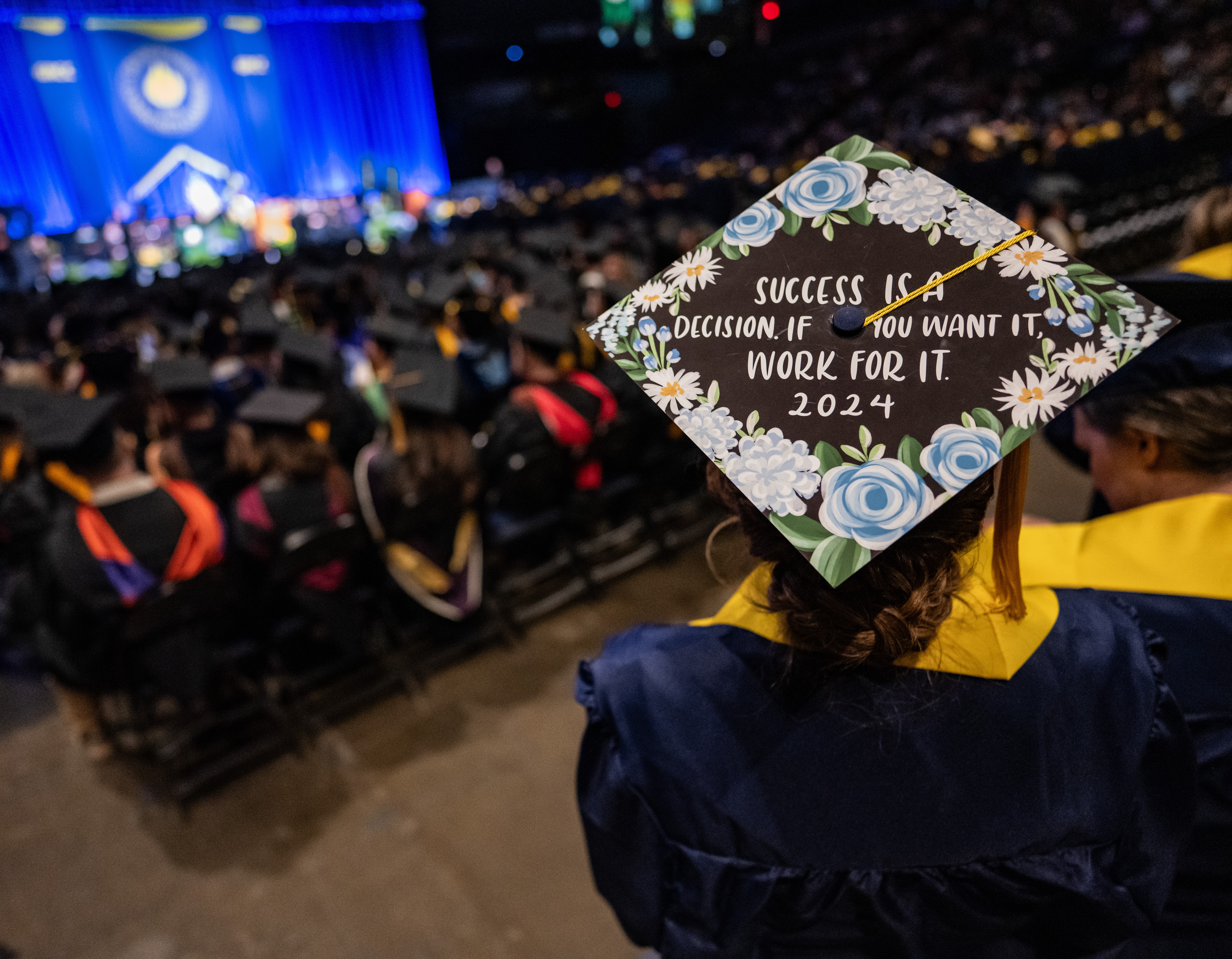 GRCC Graduate Cap with saying