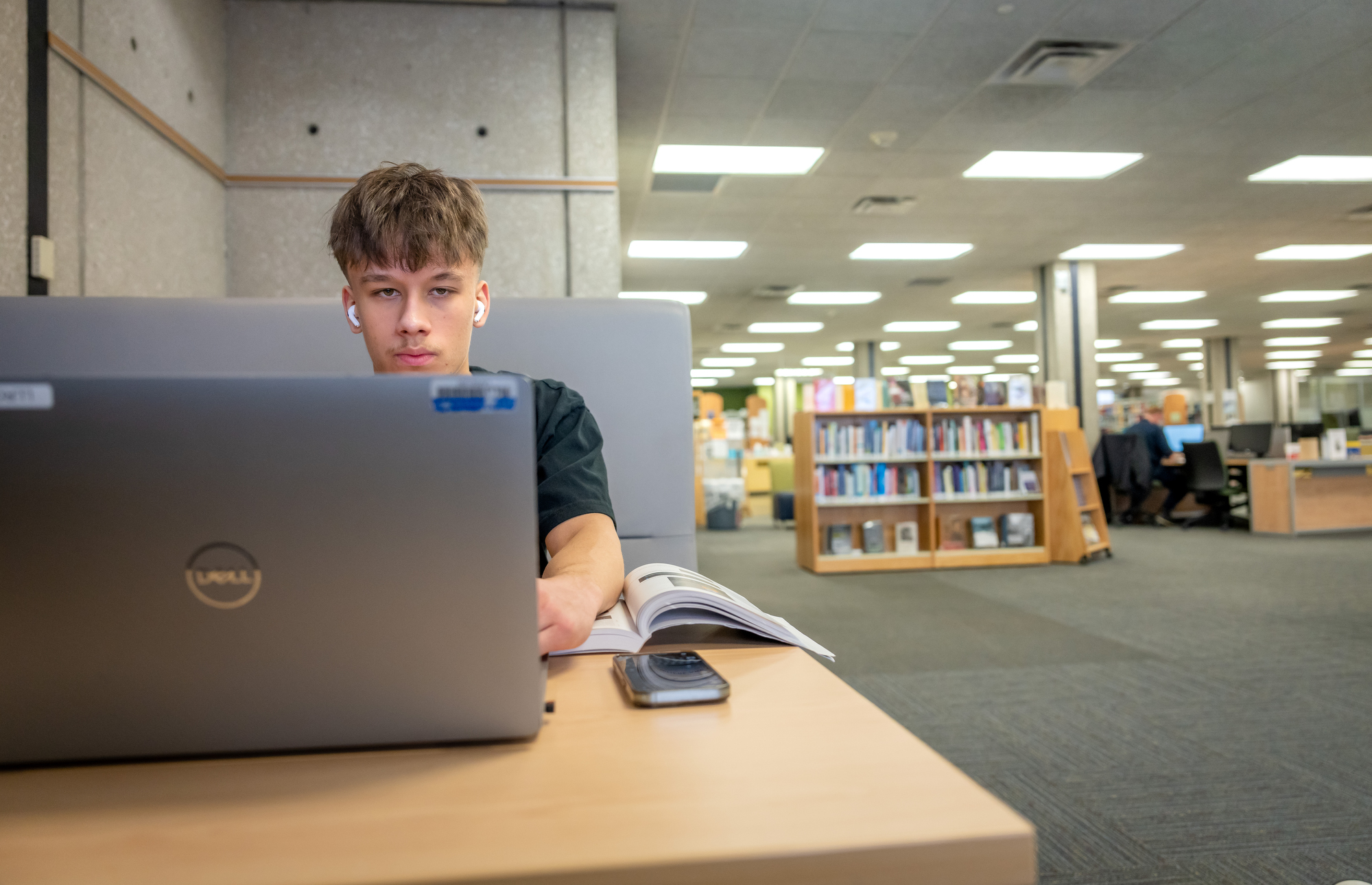 GRCC Students Studying in the Library